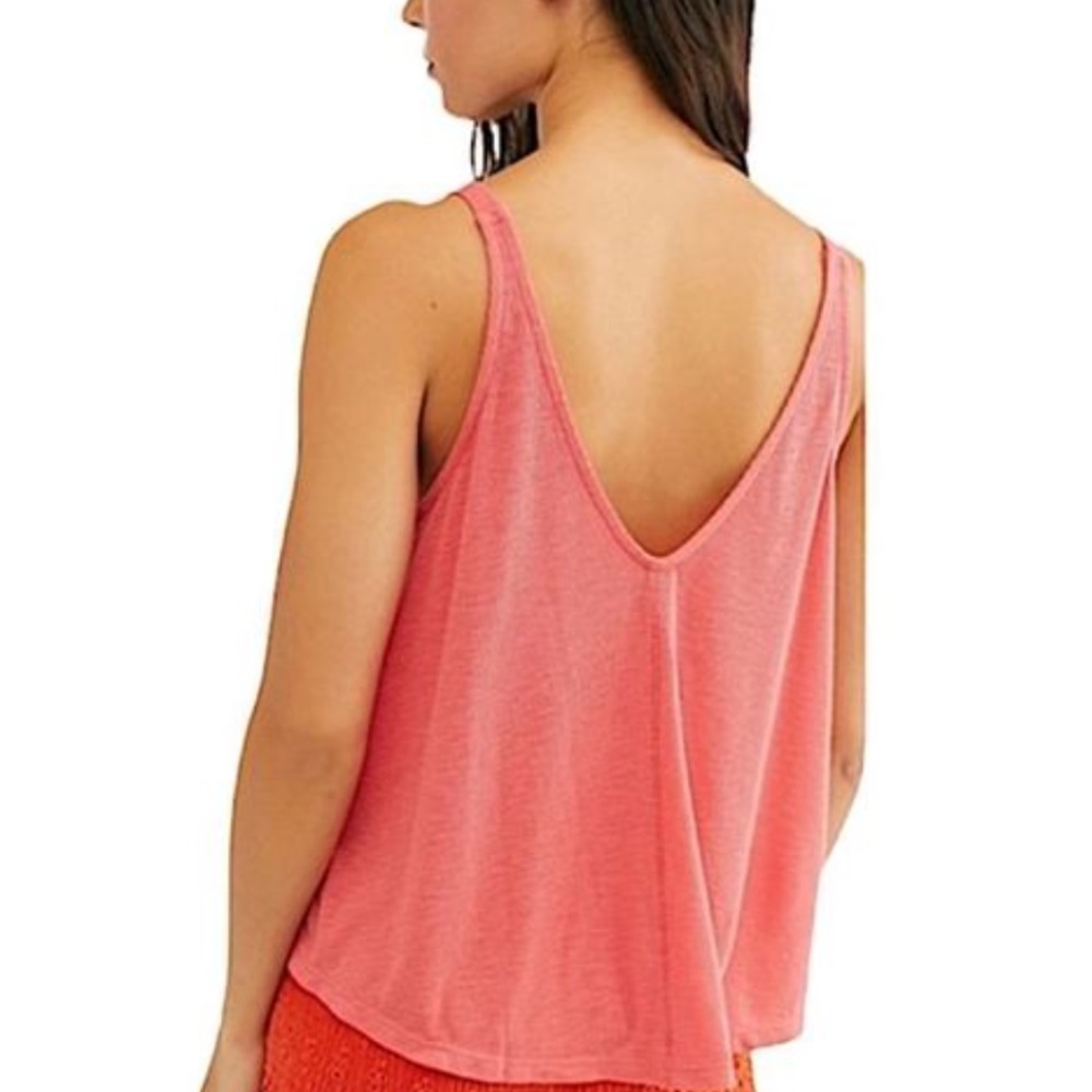 Intimately Free People Coral Dani Tank